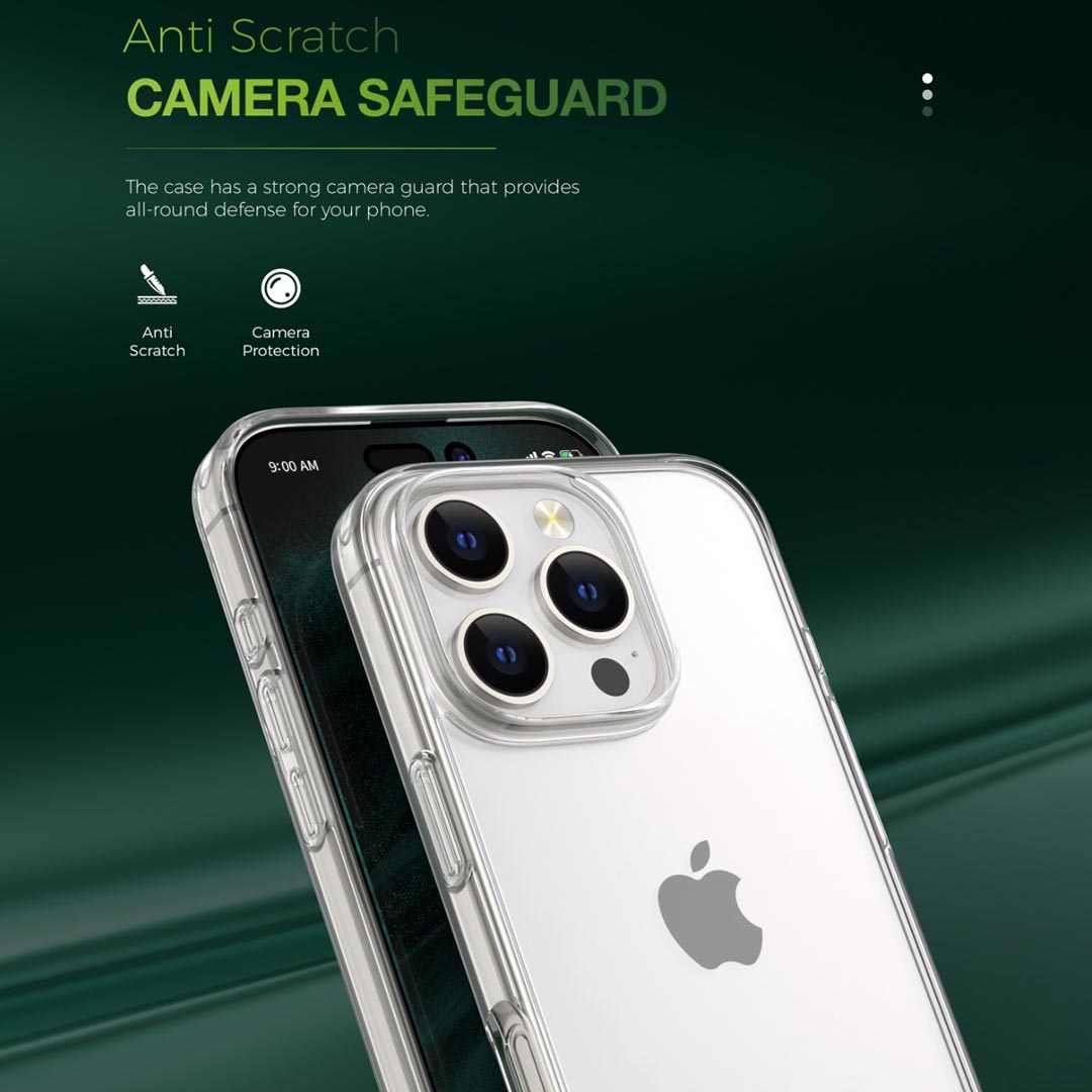 کاور گرین لاین مدل Crystal Clear Case مناسب iPhone 16 Pro Max