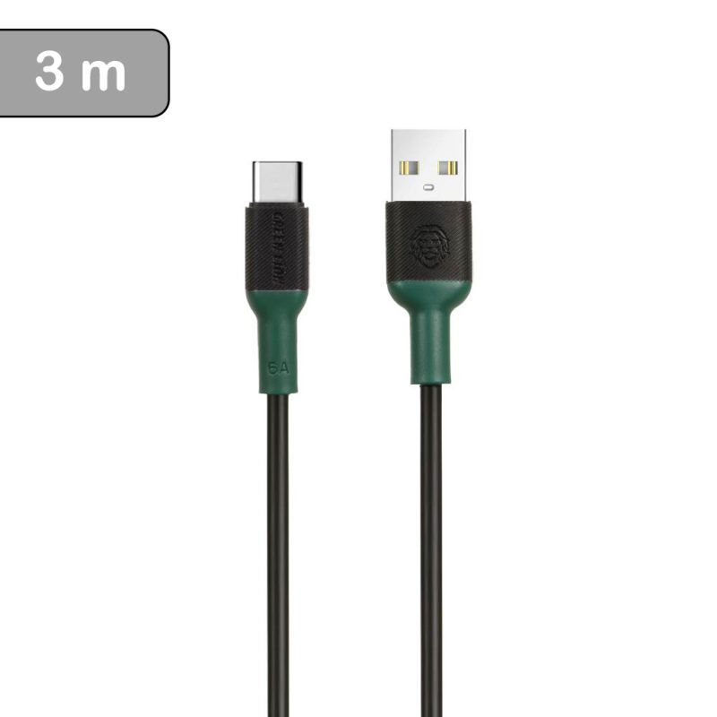 کابل شارژ USB-A به Type-C گرین لاین طول 3 متر